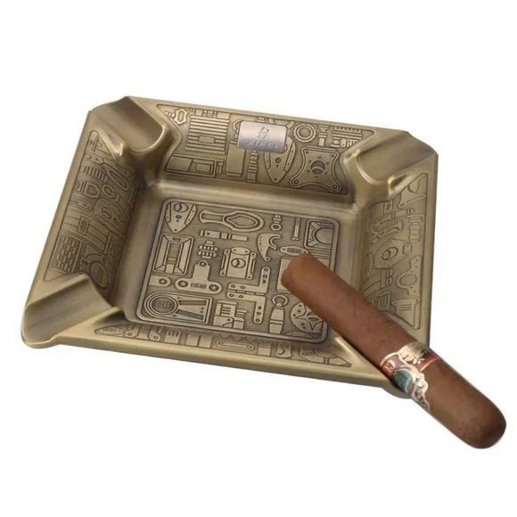 Large metal Alloy Cigar ashtray